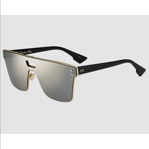 Authentic Dior Izon1 2M2QV Unisex Gold Mirrored Shield Sunglasses 99/01/145